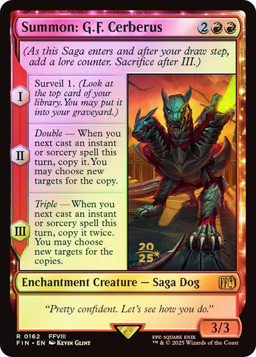 Summon: G.F. Cerberus Foil Prerelease