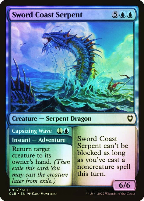 Sword Coast Serpent // Capsizing Wave Foil