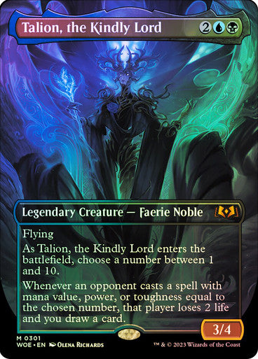 Talion, the Kindly Lord Borderless Foil