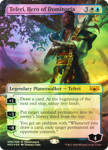 Teferi, Hero of Dominaria Borderless Foil Mythic Edition