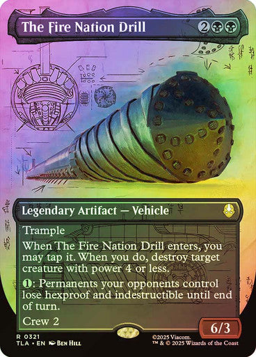 The Fire Nation Drill Borderless Field Notes Foil