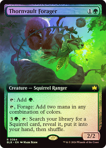 Thornvault Forager Extended Art Foil