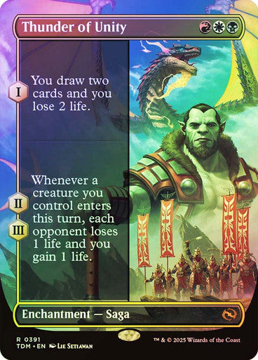 Thunder of Unity Borderless Foil