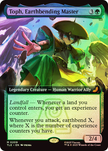 Toph, Earthbending Master Extended Art Foil