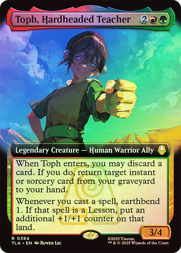 Toph, Hardheaded Teacher Extended Art Foil