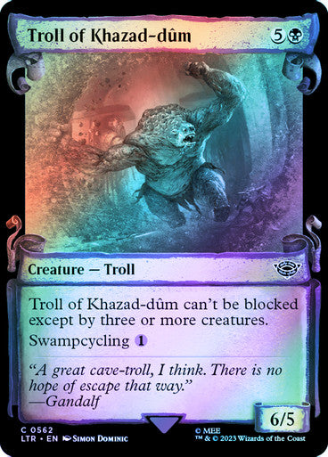 Troll of Khazad-dûm Showcase Silver Foil