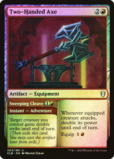 Two-Handed Axe // Sweeping Cleave Foil