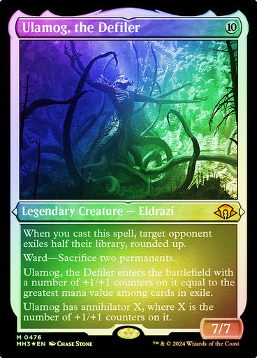 Ulamog, the Defiler Etched Foil