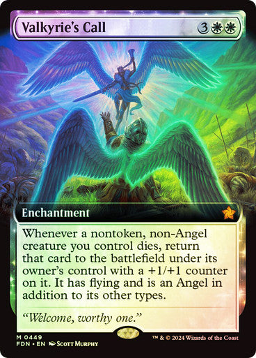 Valkyrie's Call Extended Art Foil