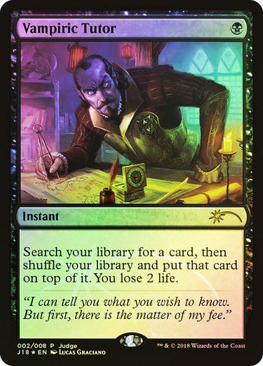 Vampiric Tutor Judge Foil
