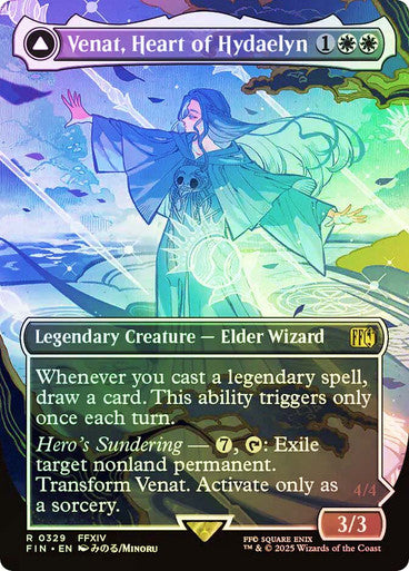 Venat, Heart of Hydaelyn // Hydaelyn, the Mothercrystal Borderless Foil