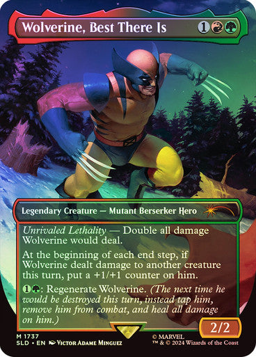 Wolverine, Best There Is Borderless Secret Lair Foil (Marvel)
