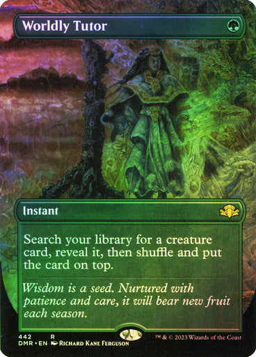 Worldly Tutor Borderless Foil