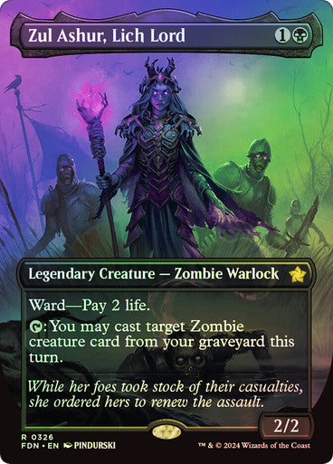 Zul Ashur, Lich Lord Borderless Foil