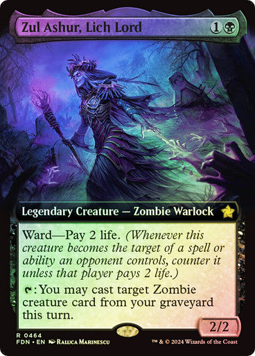 Zul Ashur, Lich Lord Extended Art Foil