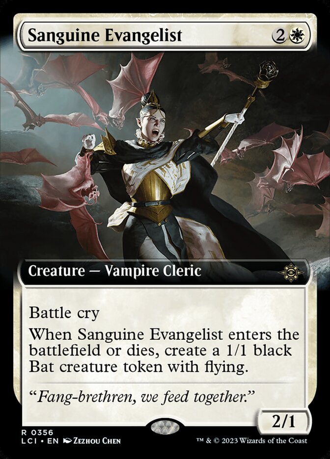 Sanguine Evangelist Extended Art