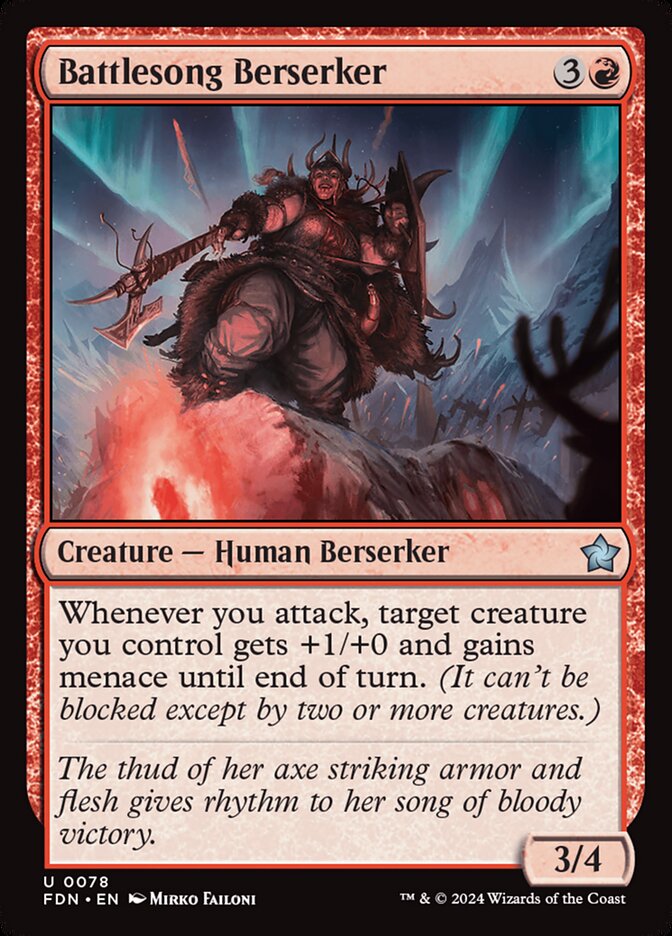 Battlesong Berserker Foil