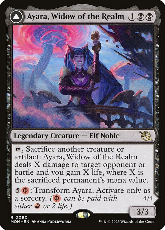Ayara, Widow of the Realm // Ayara, Furnace Queen Foil