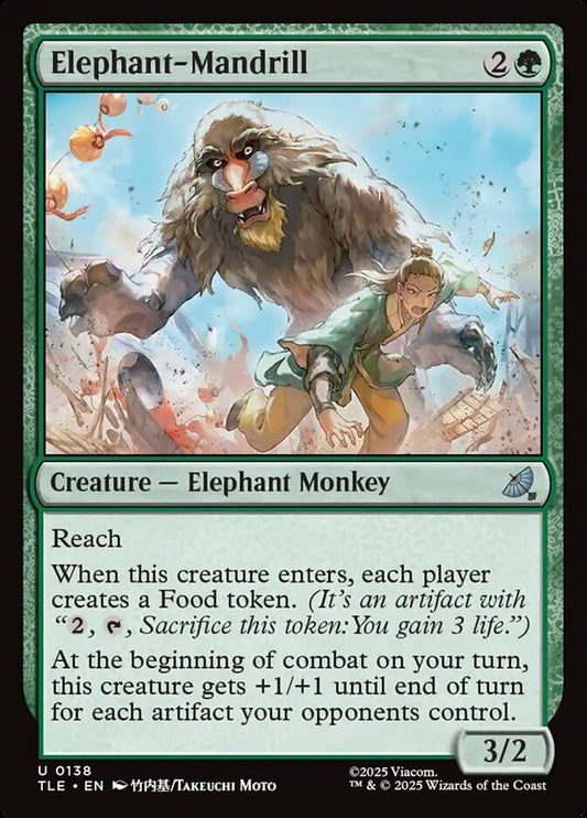 Elephant-Mandrill Foil