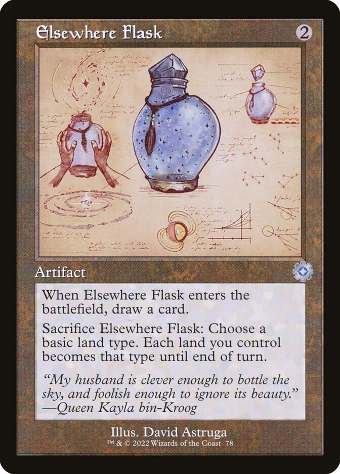 Elsewhere Flask Retro Frame Foil