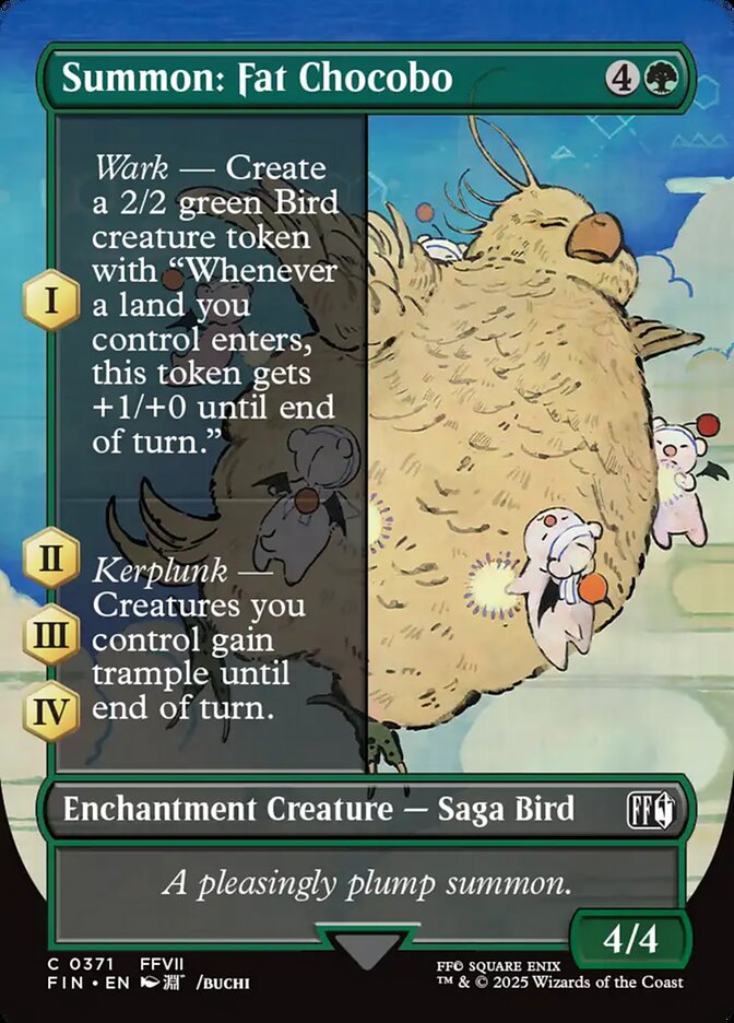 Summon: Fat Chocobo Borderless Foil