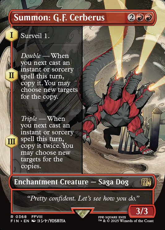 Summon: G.F. Cerberus Borderless Foil