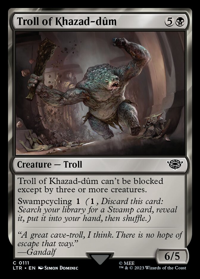 Troll of Khazad-dûm Foil