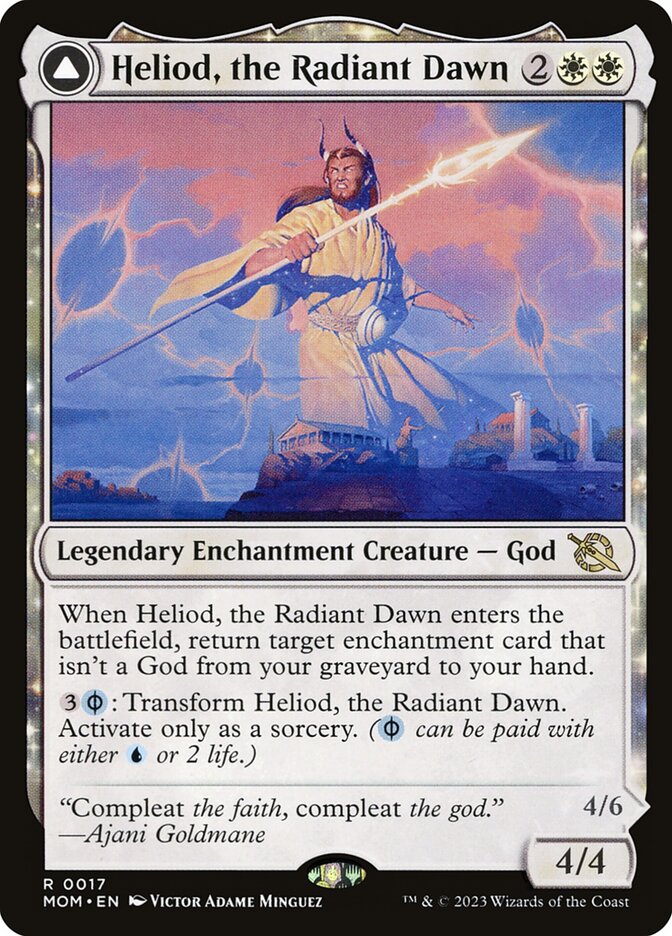 Heliod, the Radiant Dawn // Heliod, the Warped Eclipse Foil