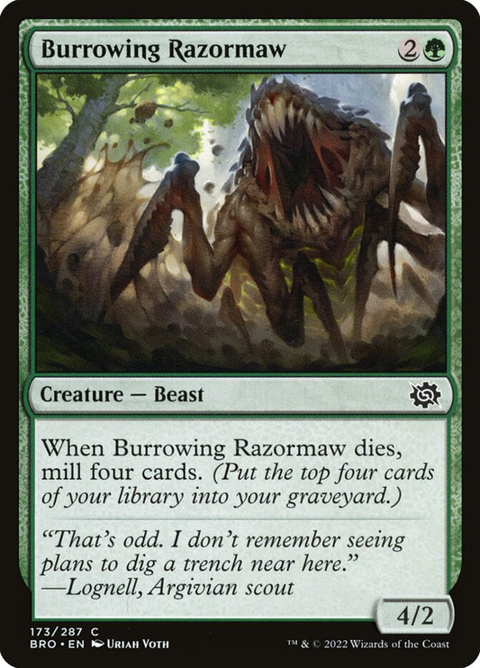 Burrowing Razormaw Foil