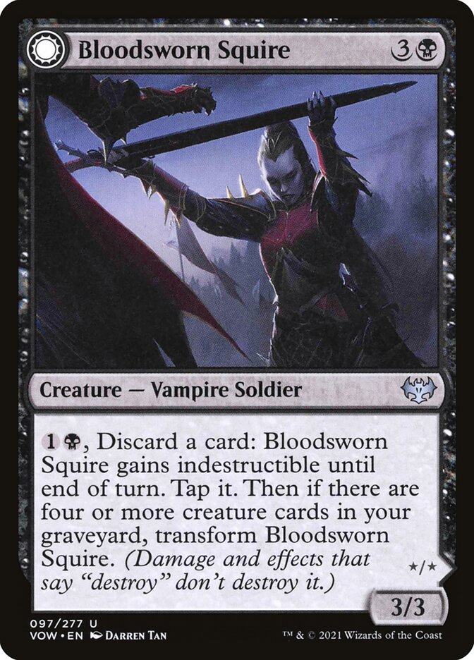 Bloodsworn Squire // Bloodsworn Knight Foil