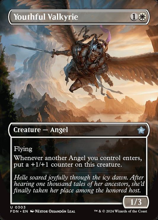 Youthful Valkyrie Borderless Foil