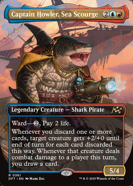 Captain Howler, Sea Scourge Borderless Foil