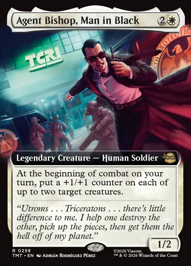 Agent Bishop, Man in Black Extended Art