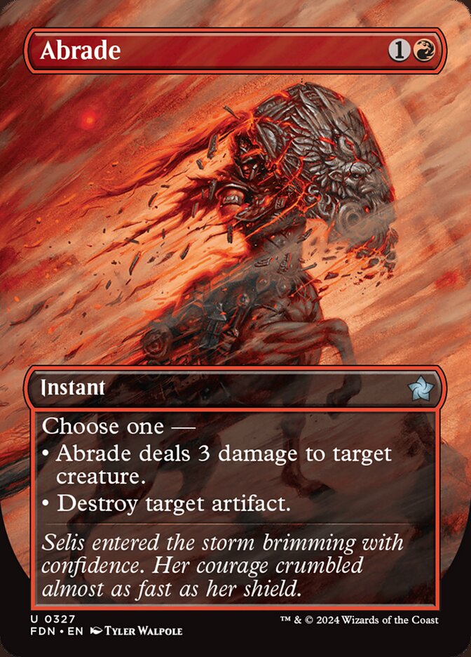 Abrade Borderless Foil