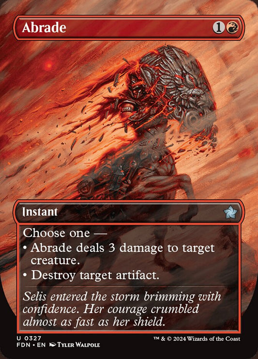 Abrade Borderless Foil