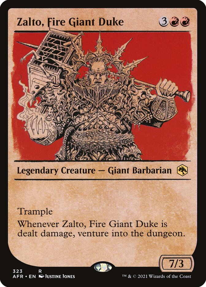 Zalto, Fire Giant Duke Showcase Foil