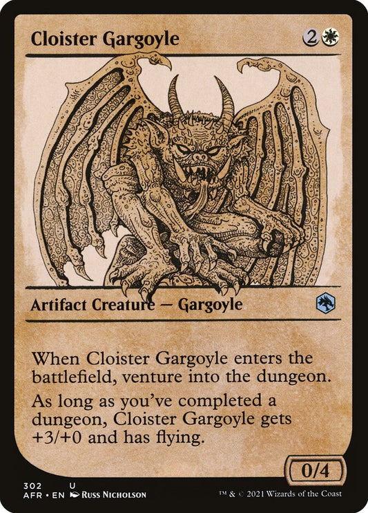 Cloister Gargoyle Showcase Foil
