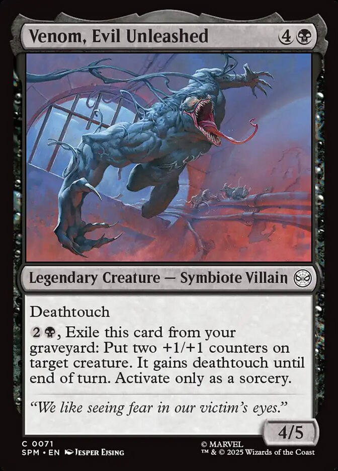 Venom, Evil Unleashed Foil