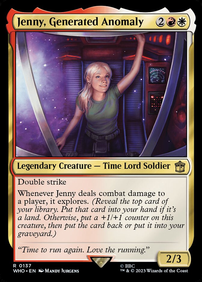 Jenny, Generated Anomaly Foil