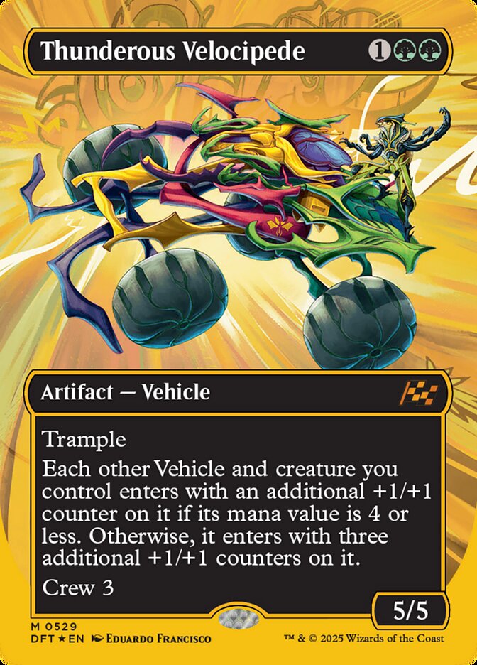 Thunderous Velocipede Borderless First Place Foil