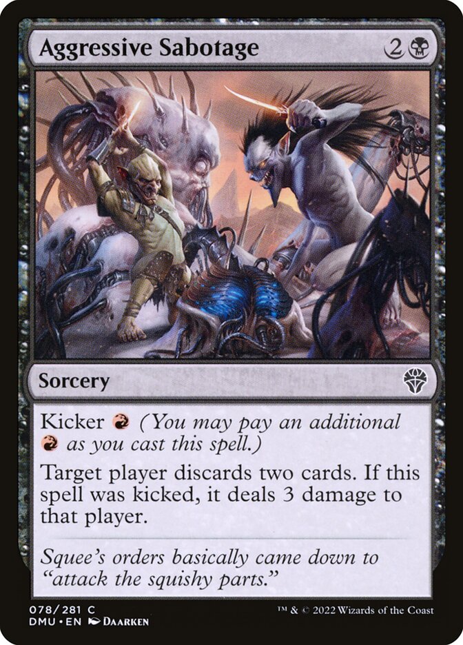 Aggressive Sabotage Foil
