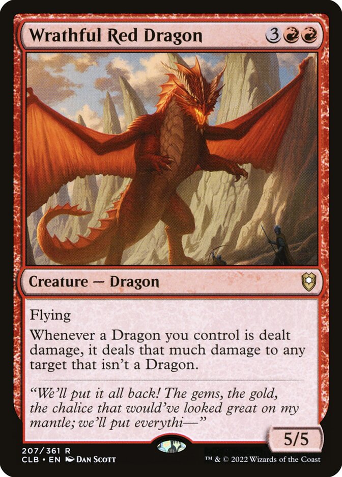 Wrathful Red Dragon Foil
