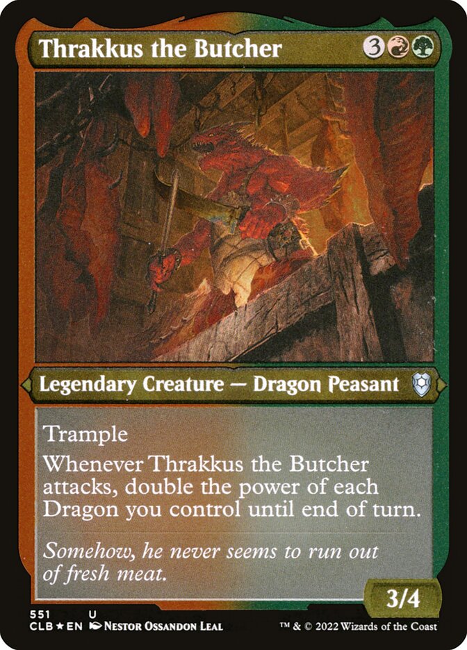 Thrakkus the Butcher Etched Foil