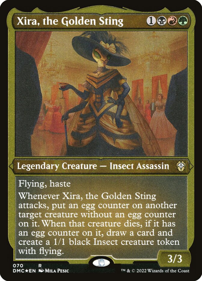 Xira, the Golden Sting Etched Foil