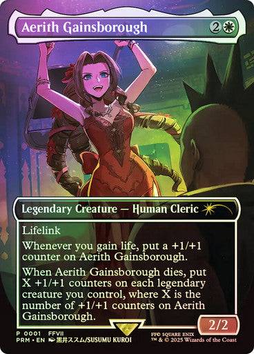 Aerith Gainsborough Borderless Foil (RCQ)#001