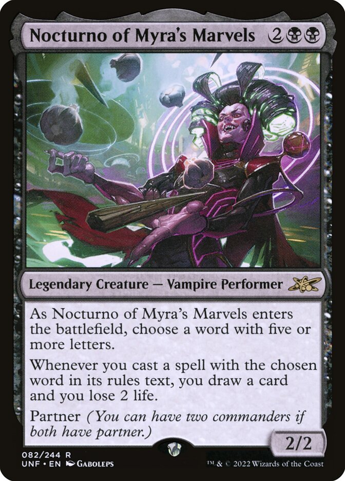 Nocturno of Myra's Marvels Galaxy Foil