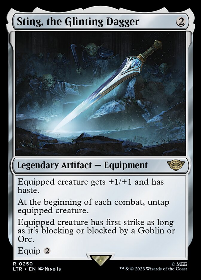 Sting, the Glinting Dagger Foil