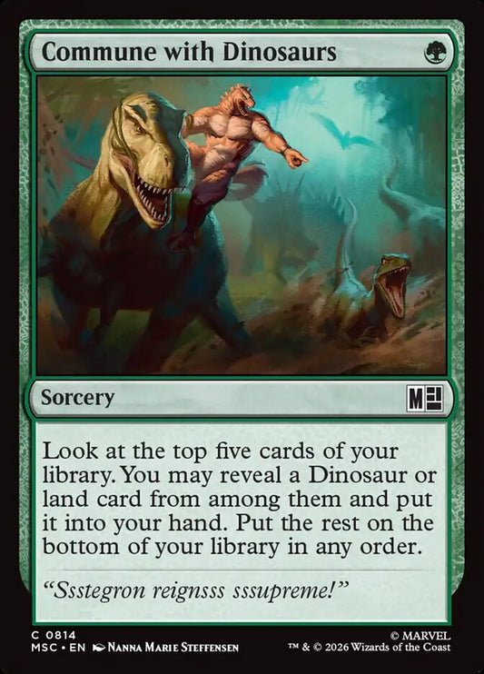 Commune with Dinosaurs Foil