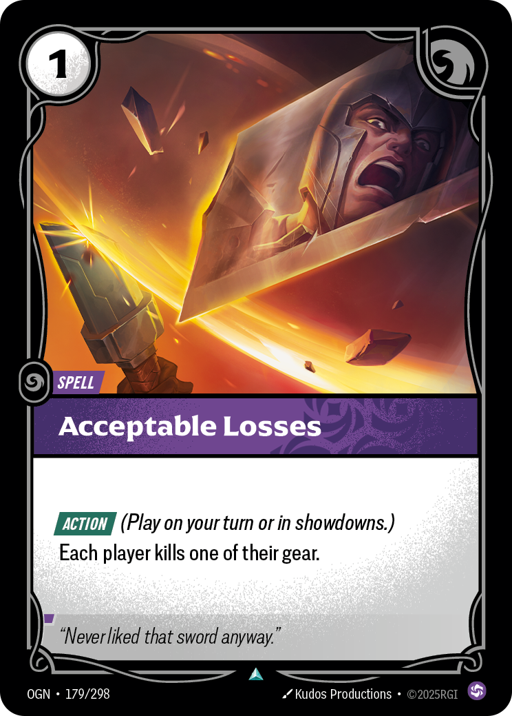 Acceptable Losses Foil