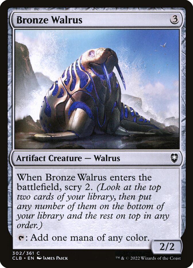 Bronze Walrus Foil